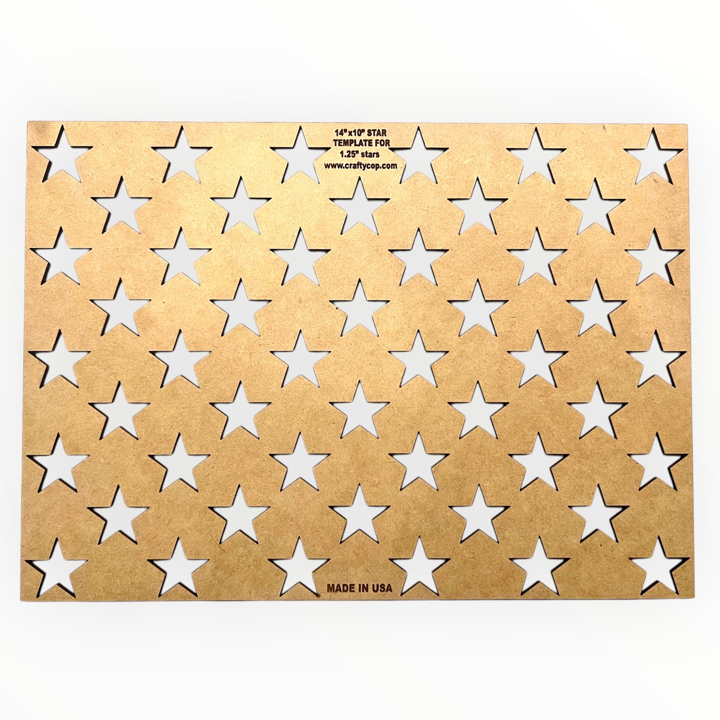 14" x 10"- 50 Star Template for wood American flag
