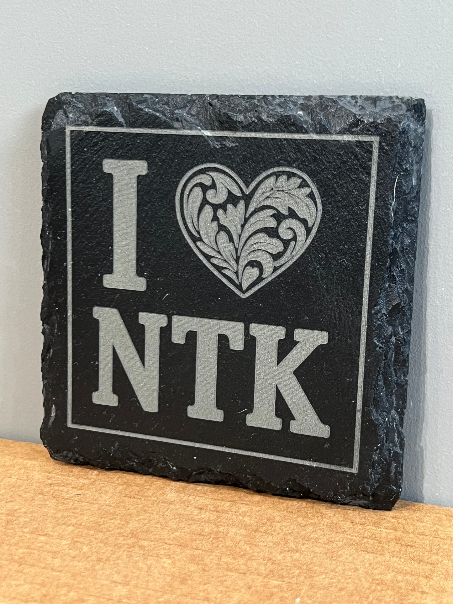 Natick slate coasters, set of 4