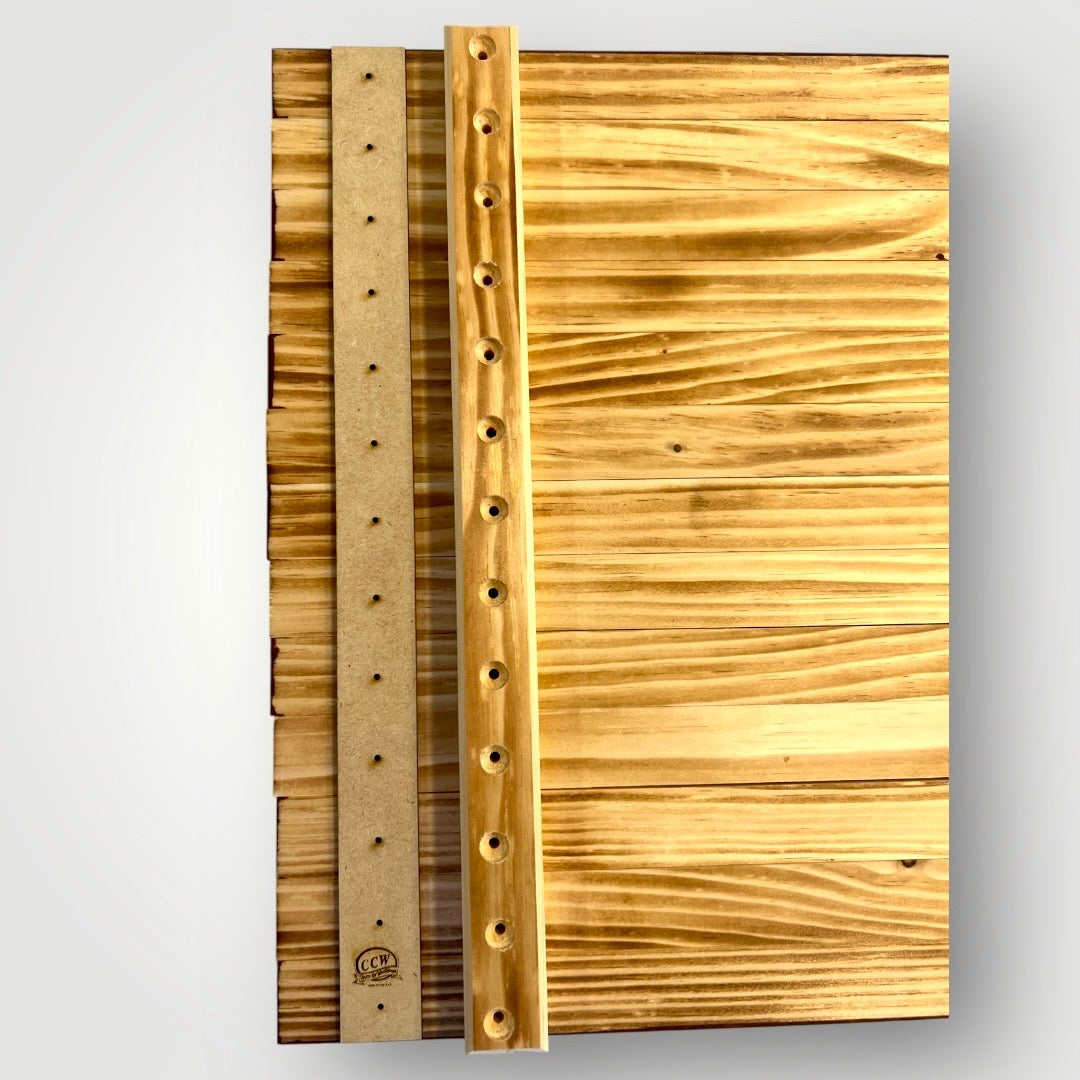 Wood flag backer strip template, small