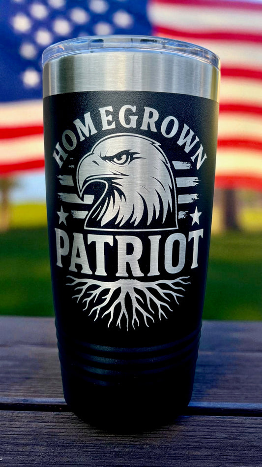 American Patriot coffee tumbler mug