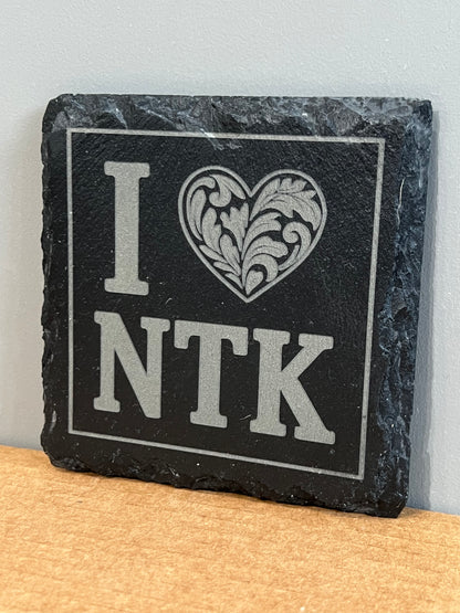 Natick slate coasters, set of 4