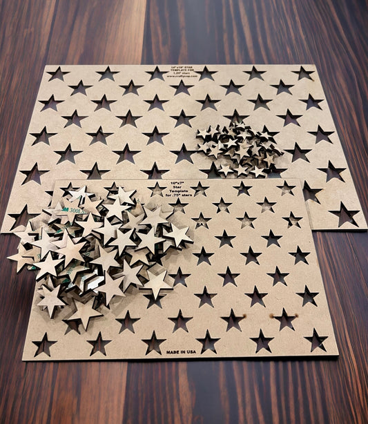 American wood Flag 50 star union Template Bundle