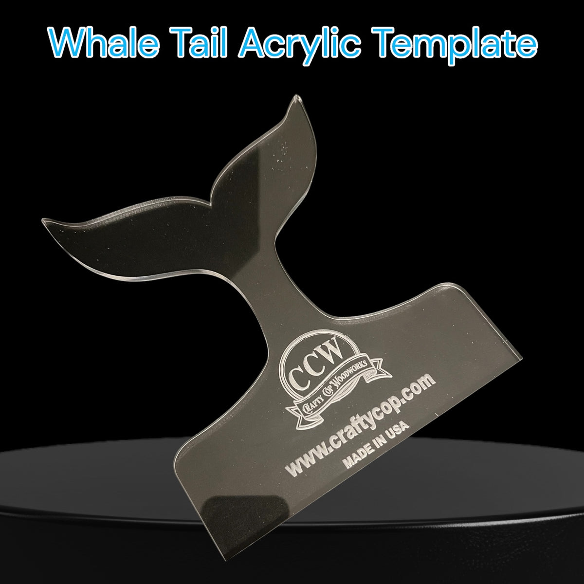 Whale Tail Charcuterie Board Handle Template – Acrylic Router Template ...