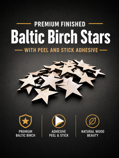 American flag wooden stars