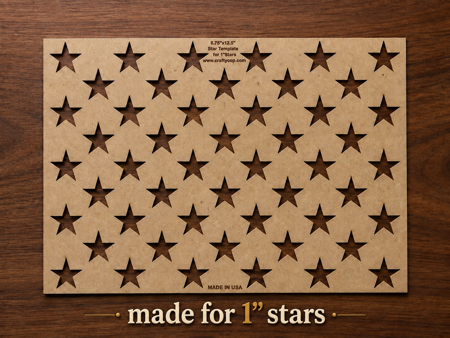 8.75" x 12.5"- 50 Star Template for wood American flag